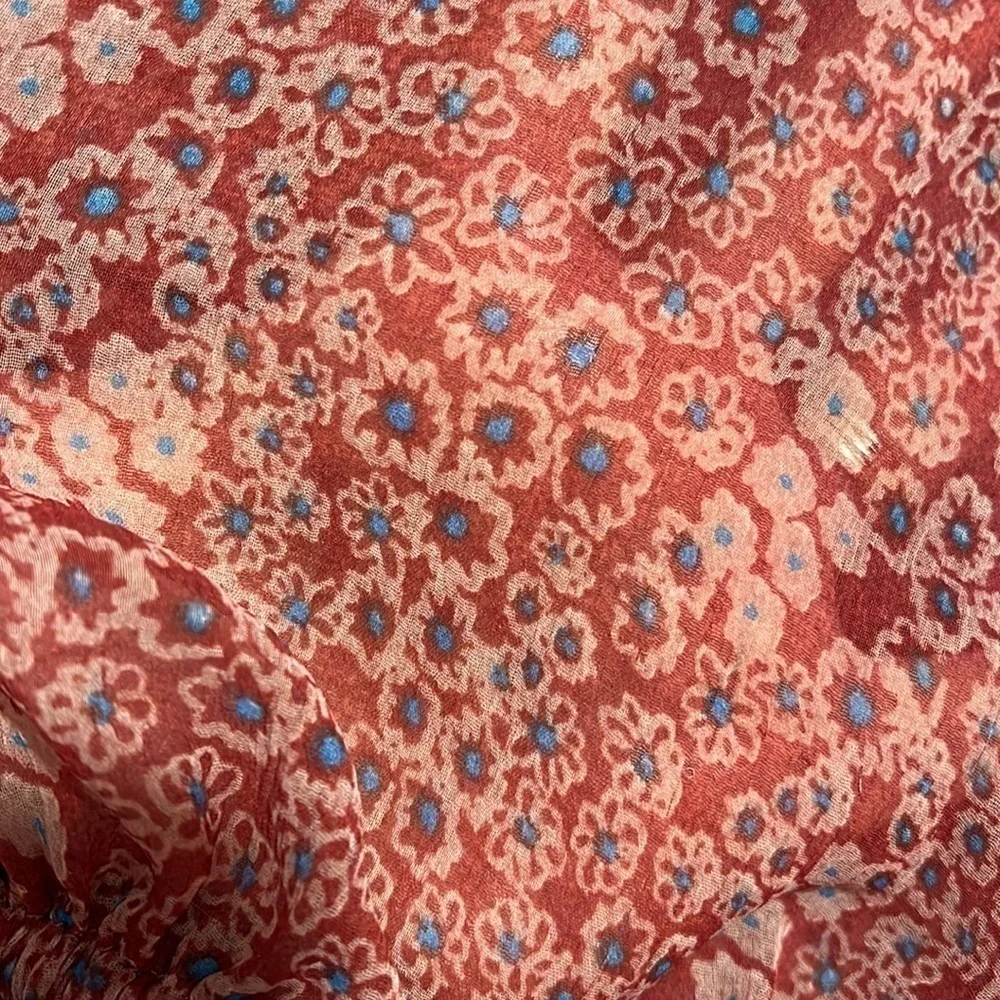 Free People Floral Hendrix Boho Blouse Sz. S EUC